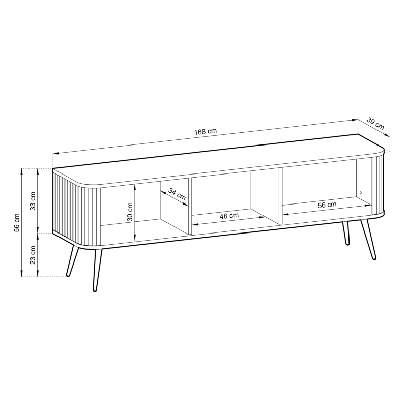 Szafka RTV 168 SZAFIR komoda pod tv